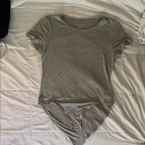 Grey body suit
